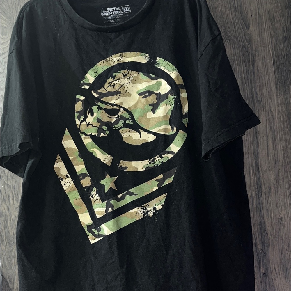 FLASH SALE!camo detail Metal Mulisha t shirt size XXL